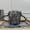 Balenciaga Bucket Bag Metallic Leather Studded Details Edgy Urban Style size:15×17×19cm #A54207