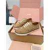 Miu Miu Womens Rhinestone Embroidered Canvas Sneakers #A66082