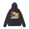 AMIRI Black Hoodie With Vintage Pegasus Graphic And Distressed Finish #A54435 AMIRI Black Hoodie With Vintage Pegasus Graphic And Distressed Finish #A54435