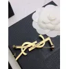 Saint Laurent YSL Logo Monogram Designer Brooch Pin #A65947 Saint Laurent YSL Logo Monogram Designer Brooch Pin #A65947