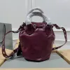 Balenciaga Bucket Bag Burgundy Leather Studded Edges A Bold Fashion Statement size:30×23×17cm #A54208