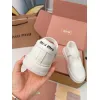Miu Miu Womens Soft Leather Mary Jane Sneakers #A66069