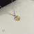 Saint Laurent Solid Heart Pendant Gold Thin Chain Choker Necklace Women Designer Jewelry #A65952