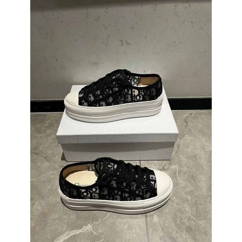 Dior Womens Oblique Embroidered Mesh Sneakers #A66050