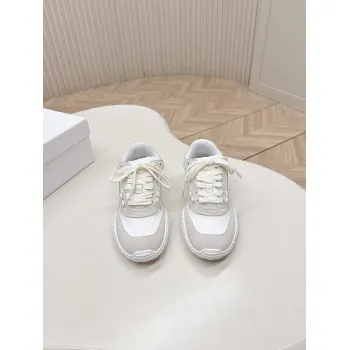 Dior Womens Early Spring Premium Suede and Leather Sneakers #A66045