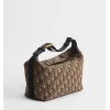 Dior Jett Vintage Oblique Jacquard Shoulder Bag Gold CD Buckle Mini Underarm Handbag #A65968