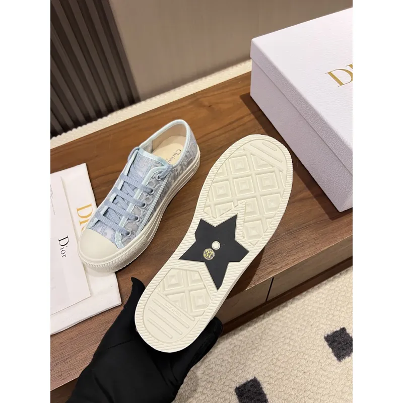 Dior Womens Oblique Embroidered Mesh Sneakers #A66048 Dior Womens Oblique Embroidered Mesh Sneakers #A66048