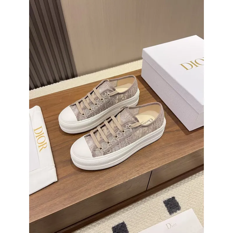 Dior Womens Oblique Embroidered Mesh Sneakers #A66052 Dior Womens Oblique Embroidered Mesh Sneakers #A66052