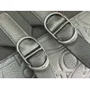 Dior 93968 Rider Oblique Embossed Leather Backpack CD Buckle Adjustable Strap Laptop Daypack #A65990 Dior 93968 Rider Oblique Embossed Leather Backpack CD Buckle Adjustable Strap Laptop Daypack #A65990