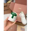 Miu Miu Womens Soft Leather Mary Jane Sneakers #A66065