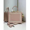 Dior Toile de Jouy Garden Embroidery Canvas Book Tote Bag #A65911 Dior Toile de Jouy Garden Embroidery Canvas Book Tote Bag #A65911