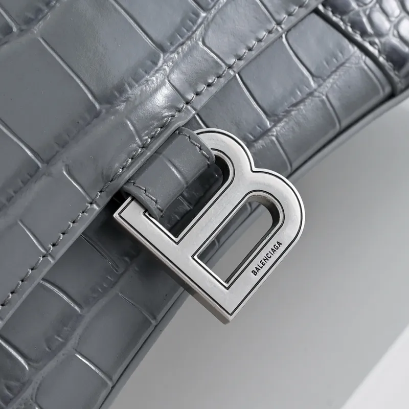 Balenciaga Hourglass Croc Embossed Handbag 23x10x24cm #A64981