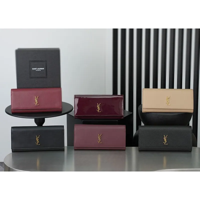 YSL 851921 Kate Smooth Calf Leather Gold Chain Shoulder Crossbody Clutch Handbag #A65991 YSL 851921 Kate Smooth Calf Leather Gold Chain Shoulder Crossbody Clutch Handbag #A65991