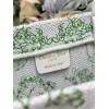Dior Toile de Jouy Garden Embroidery Canvas Book Tote Bag #A65913