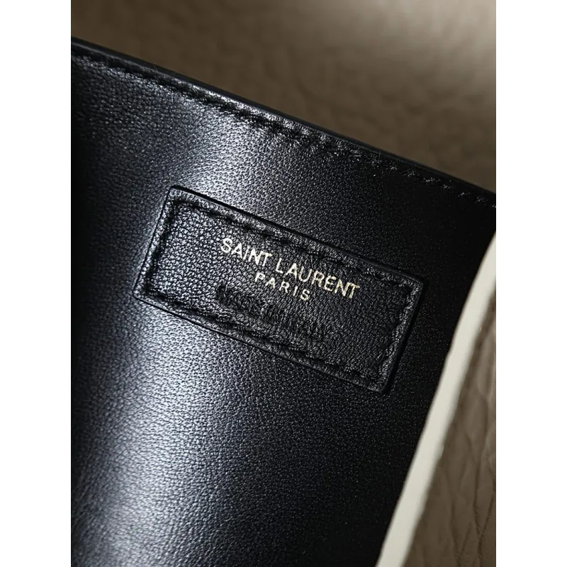 YSL 841702 LE Envelope Lambskin Chain Shoulder Crossbody Clutch Handbag #A65992