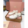 Miu Miu Womens Retro Calfskin Leather Ballet Flats #A66075