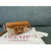 valentino Garavani VLogo Signature Wicker - Leather Crossbody Bags in Assorted Colors size:21×10×6cm #A53898 valentino Garavani VLogo Signature Wicker - Leather Crossbody Bags in Assorted Colors size:21×10×6cm #A53898