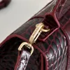 Balenciaga Hourglass Croc Embossed Handbag 23x10x24cm #A64981