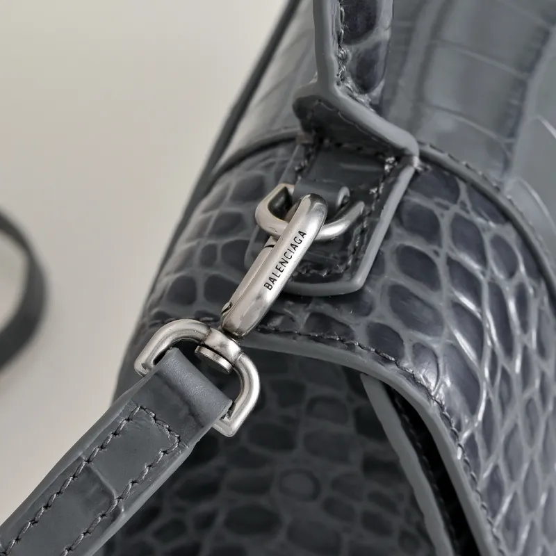 Balenciaga Hourglass Croc Embossed Handbag 23x10x24cm #A64981