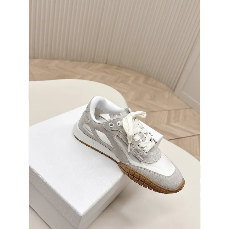 Dior Womens Early Spring Premium Suede and Leather Sneakers #A66046