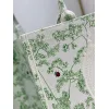 Dior Toile de Jouy Garden Embroidery Canvas Book Tote Bag #A65913