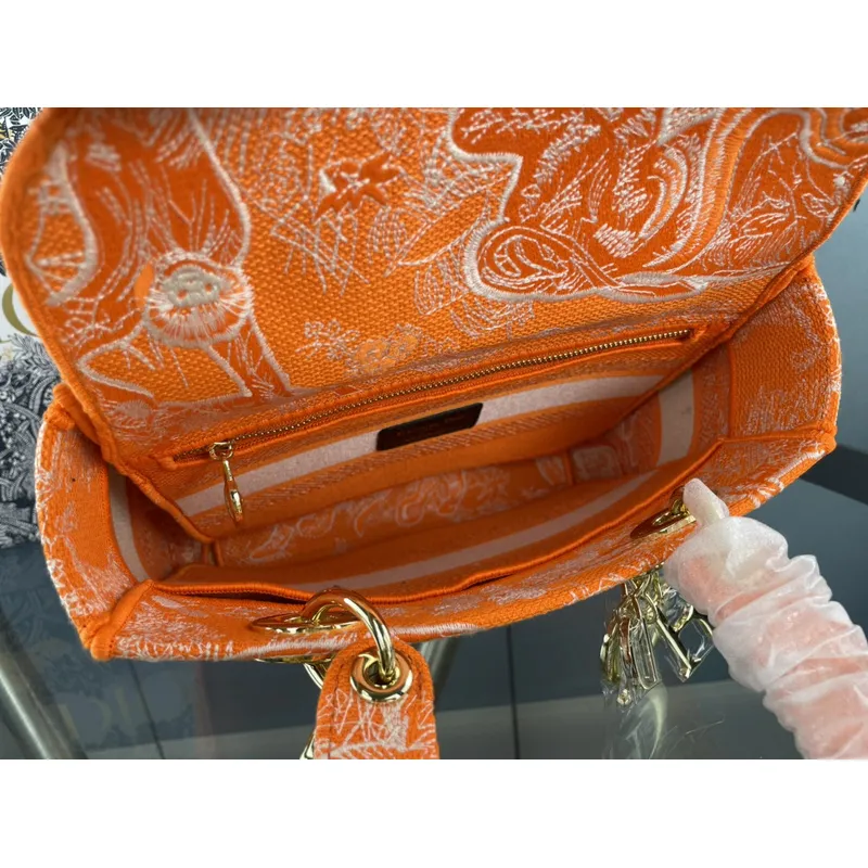 D-ior Lady D - Lite Bag With Vibrant Pink And Artistic Embellishments size:24×20×11cm #A53709 D-ior Lady D - Lite Bag With Vibrant Pink And Artistic Embellishments size:24×20×11cm #A53709